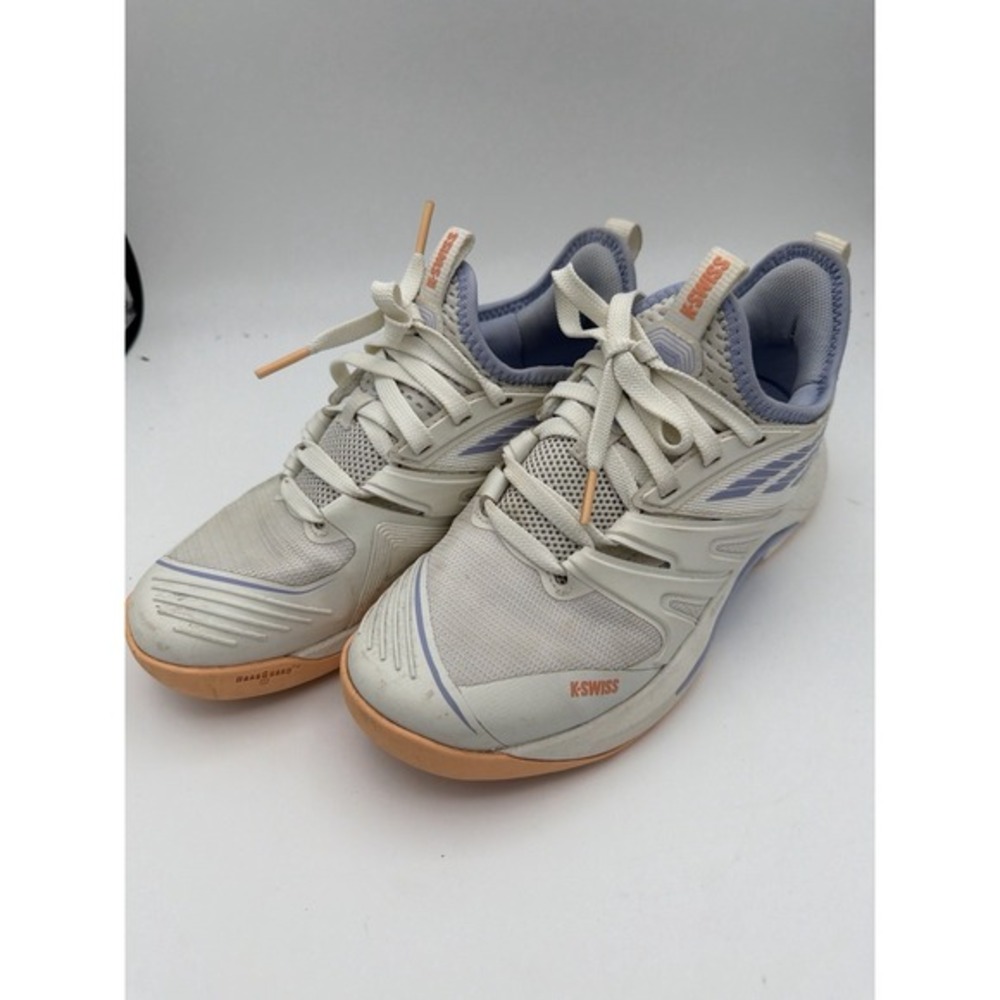 K-Swiss SpeedTrac Womens 7 Tennis Shoes White Peach Court Athletic.      1657‎